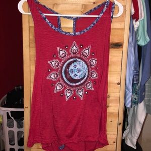 Red tank top
